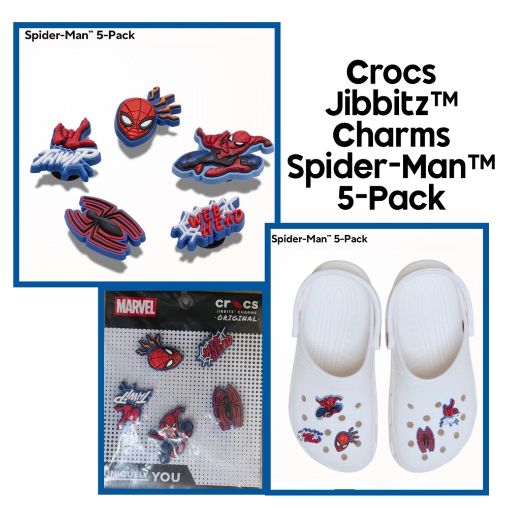 Crocs Jibbitz™ Charms Spider-Man™ 5-Pack